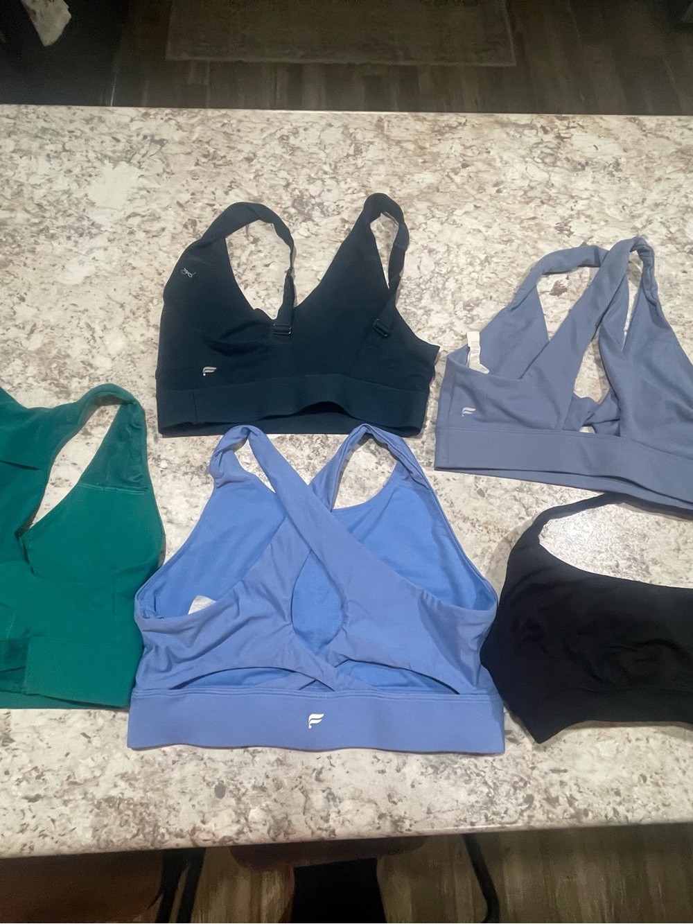Fabletics Cross-Back Sports Bra - Blue